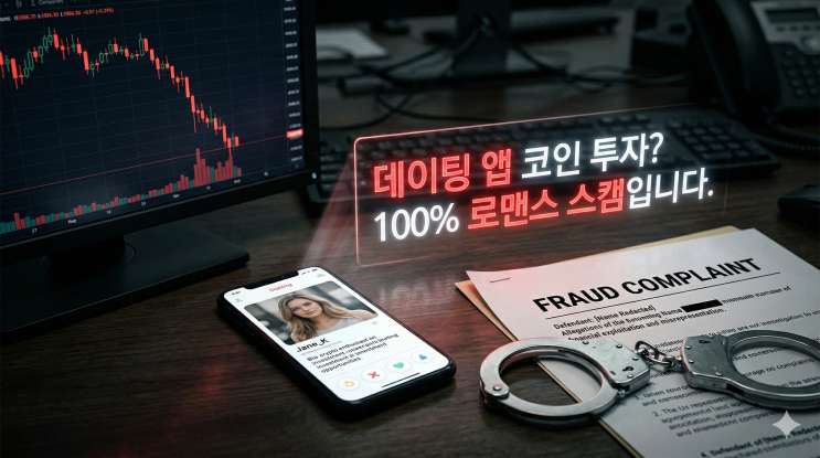  코인 로맨스 스캠, 데이팅 앱 투자 사기 형사고소 및 대처법
