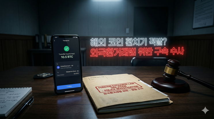  해외 코인 환치기 불법 외환거래, 외국환거래법 위반 경찰조사 대처법