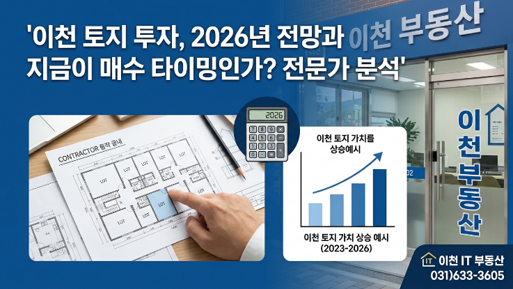  “이천 토지 투자, 2026년 전망과 지금 매수 타이밍은? 전문가 분석”