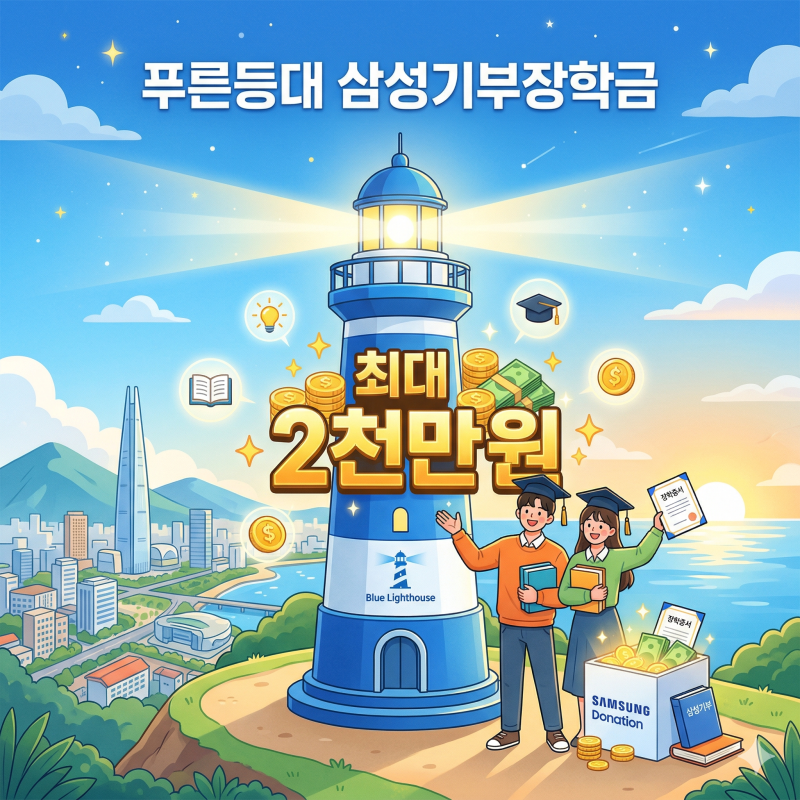 [2026년 장학금] 푸른등대 삼성기부장학금 신청기간·자격·지원금액 완벽 정리 (최대 2천만 원....