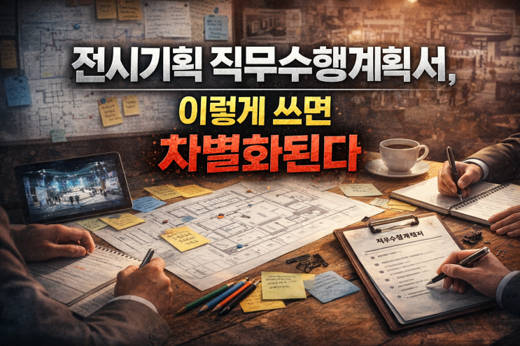  전시기획 직무수행계획서 작성법 (기획자 관점으로 접근하기)