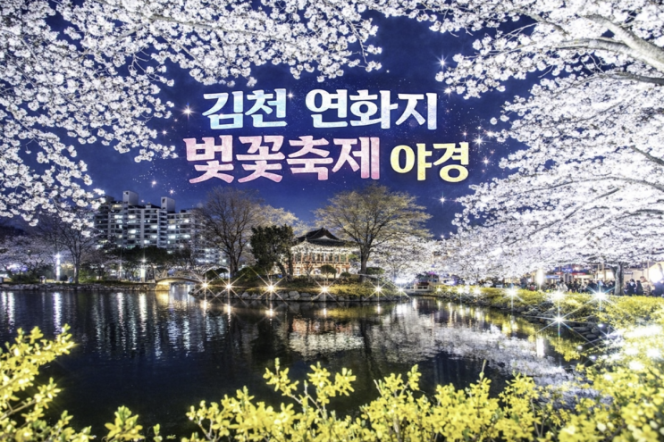  김천 연화지 벚꽃축제, 밤에 가야 만족도가 달라지는 이유