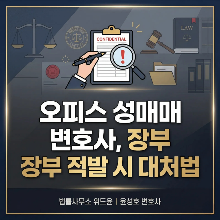  오피스성매매변호사 장부적발이라면