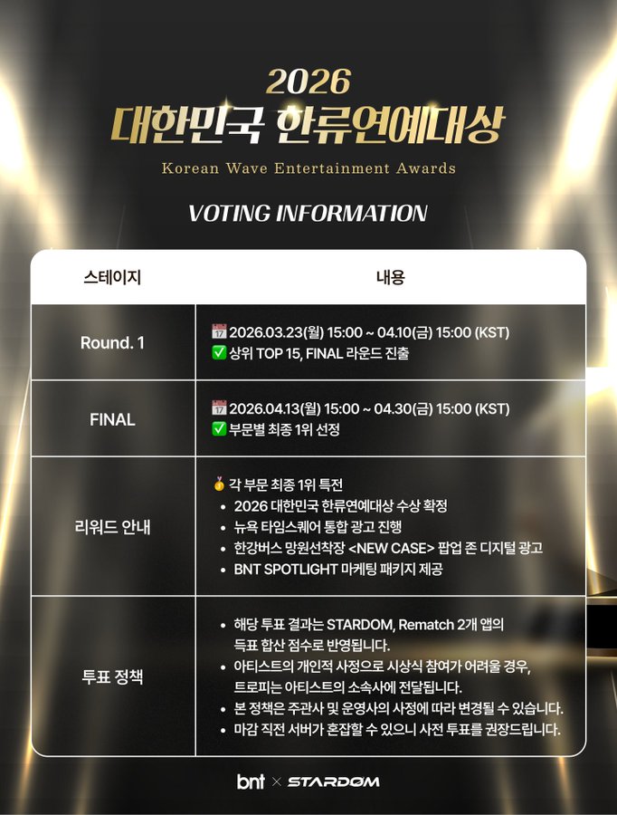  2026 대한민국 한류연예대상 트로트 베스트 음원상 후보 알아보기