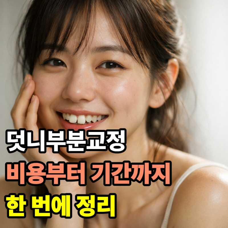 덧니부분교정 비용부터 기간까지 한 번에 정리