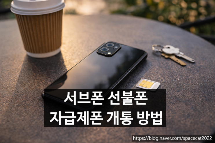  서브폰 선불폰 필요할 때 자급제폰 개통하는 방법