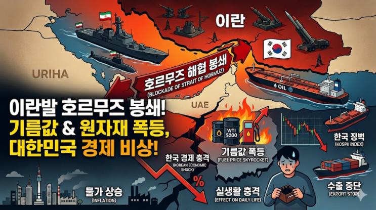  호르무즈 해협 봉쇄와 유가 폭등: 한국 경제, 오일쇼크
