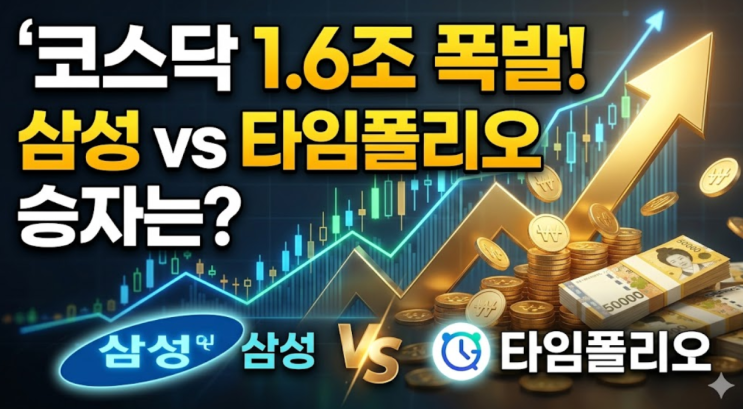  [실전분석] 코스닥 액티브 ETF 1.6조 유입! 삼성 KoAct vs 타임폴리오 승자는?