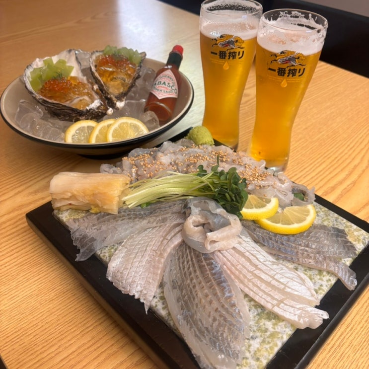 삼성역 회식 맛집 동어동락 2호점,  본점 비교 및 3월 제철 도다리회 후기 도다리 회 맛집 추천