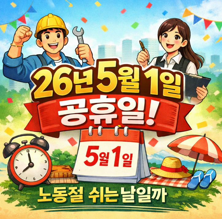  26년 5월 1일 공휴일, 노동절이라 다 쉬는 건 아닌 이유