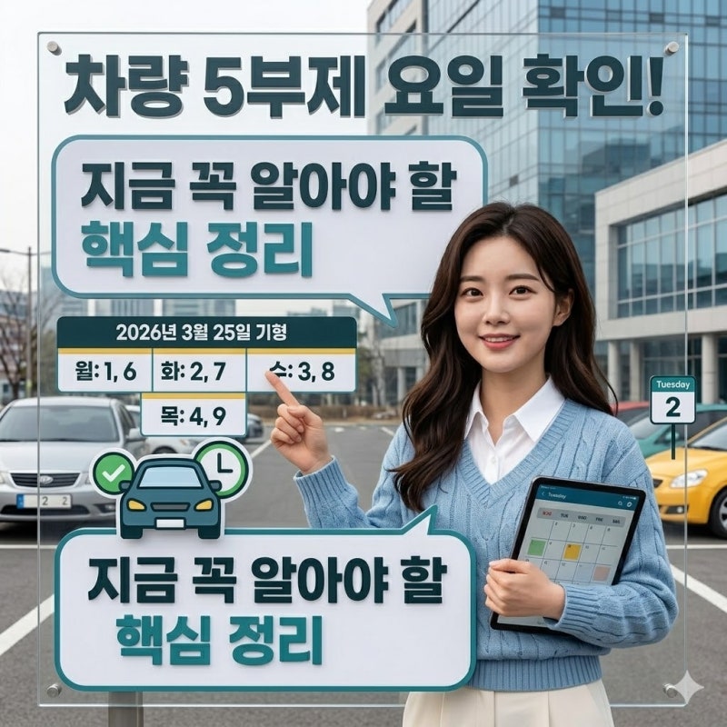 차량 5부제 뜻 요일 시행, 지금 꼭 알아야 할 핵심 정리