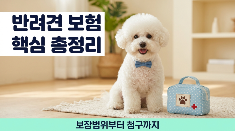 반려견 보험 가입 전 꼭 알아야 할 보장범위와 청구 꿀팁