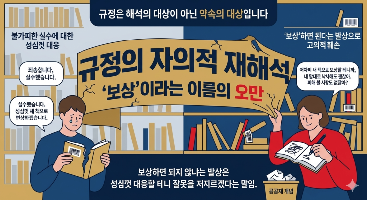  도서관 책 훼손하고 새 책으로 보상하면 괜찮은 걸까?