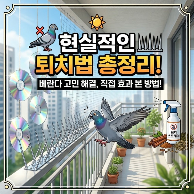 ️ 집 주변 비둘기 때문에 스트레스라면? 현실적인 비둘기 퇴치법 총정리!