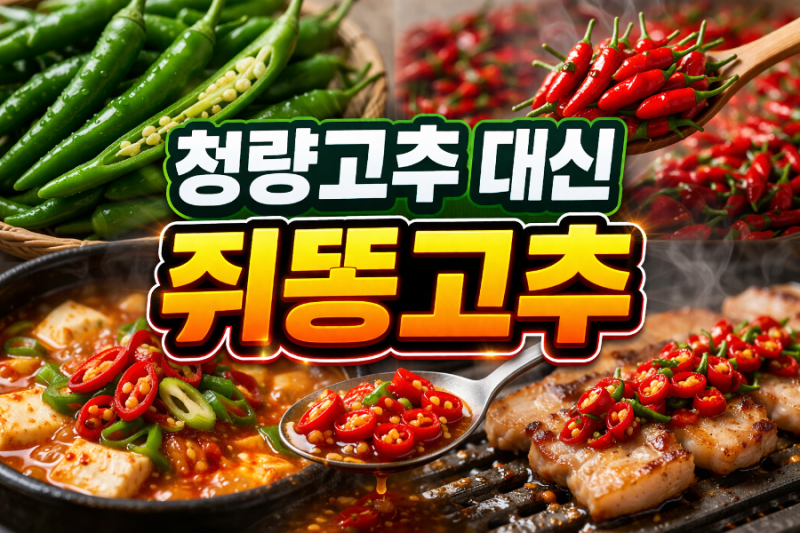 쥐똥고추 맵기 활용도 보관방법 청량고추 대신