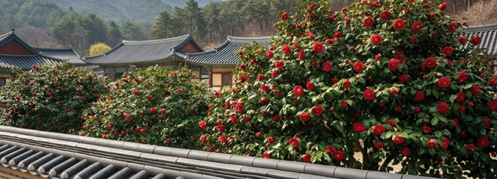  늦동백나무 개화시기와 꽃말 그리고 늦동백 명소