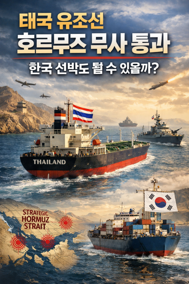 태국 유조선 호르무즈 무사 <b>통과</b> — <b>한국 선박</b>도 될 수 있을까?