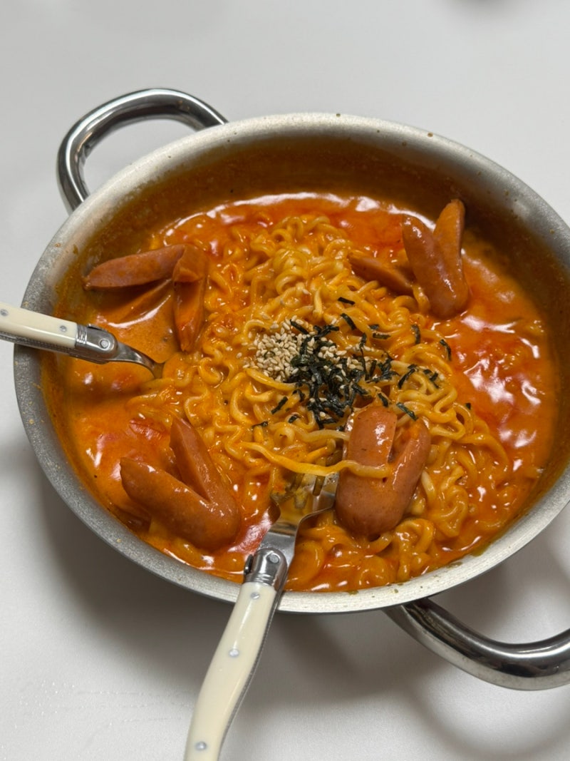 불닭볶음면 레시피 로제불닭볶음면 역대급 불닭 조합 레시피