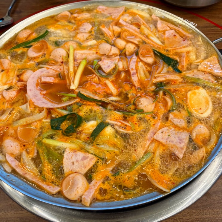  송도 부대찌개 맛집 애햄부대찌개 점심 저녁 추천