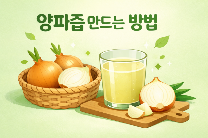 양파즙 효능 10가지와 부작용, 먹는법까지 총정리