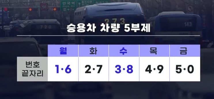  차량 5부제 시행 이유 총정리 운행 제한 기준부터 생활 변화까지