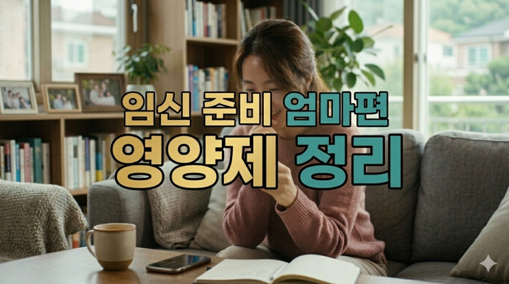  임신준비 영양제 총정리: 엽산부터 철분제까지 시기별 가이드 (엄마편)