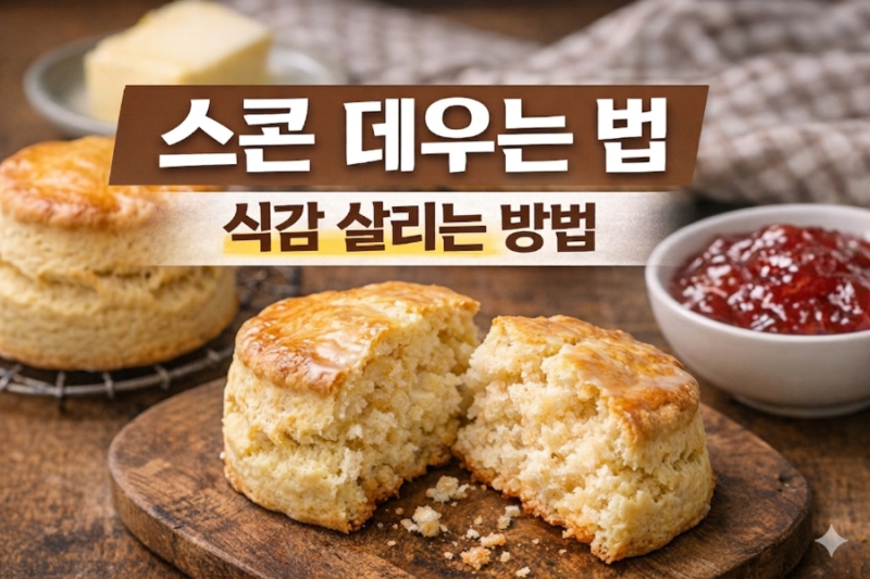 스콘 데우는 법 | 가장 맛있게 살리는 방법 정리