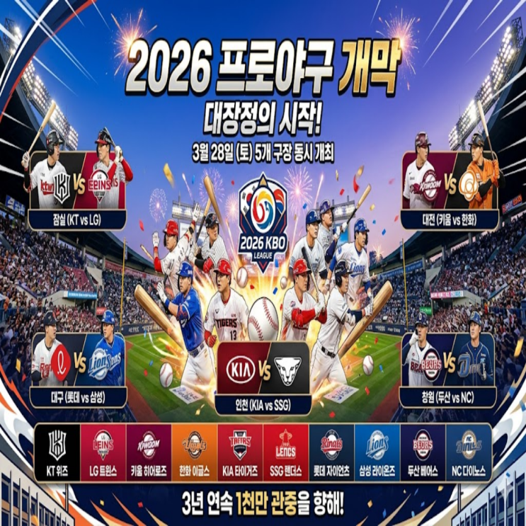 2026 프로야구 개막!! 구창모 유일한 국내 선발투수로 출격 준비!! 달라지는 프로야구 규정도 알아보자!!