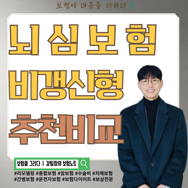 뇌심보험 비갱신형 추천 비교