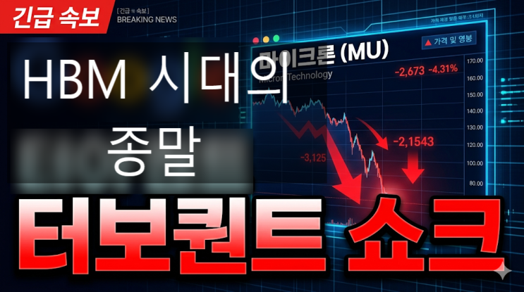  마이크론 7% 급락시킨 구글 '터보퀀트', HBM 시대의 종말인가 기회인가?