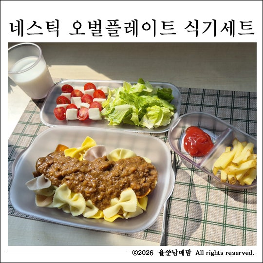 유아 식기세트 예쁜접시로 아이 간식 플레이팅