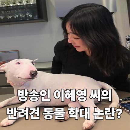 이혜영 반려견 낙서 논란, 단순한 장난일까? 멍멍이 집사들이 뿔난 진짜 이유