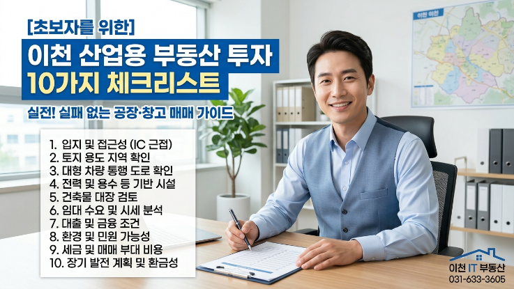 초보자를 위한 이천 산업용 부동산 ,공장·창고 매매 실패하지 않는 실전 가이드 (2026년 3월 최신)