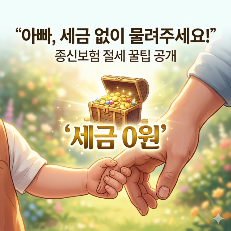  자녀 증여세 5천만 원 그냥 주지 마세요! 이자 120% 비과세로 불리는 '피보험자 교체' 비법