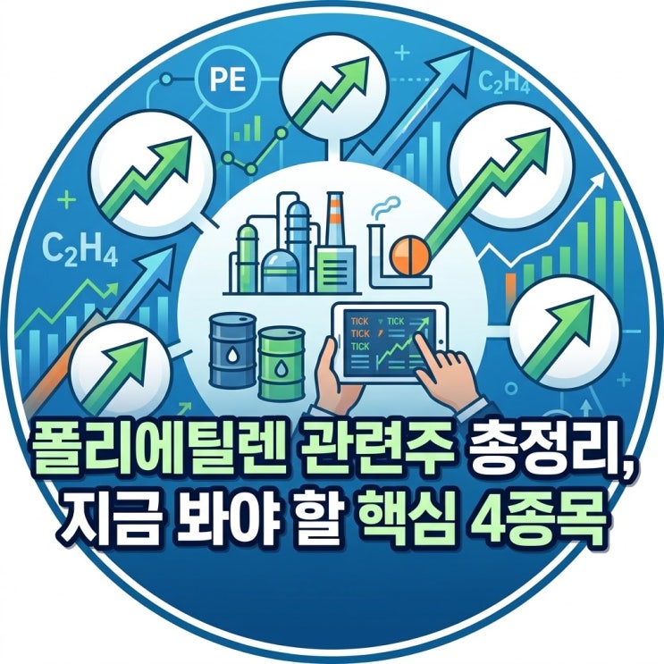  폴리에틸렌(PE) 관련주 총정리, 지금 봐야 할 핵심 4종목