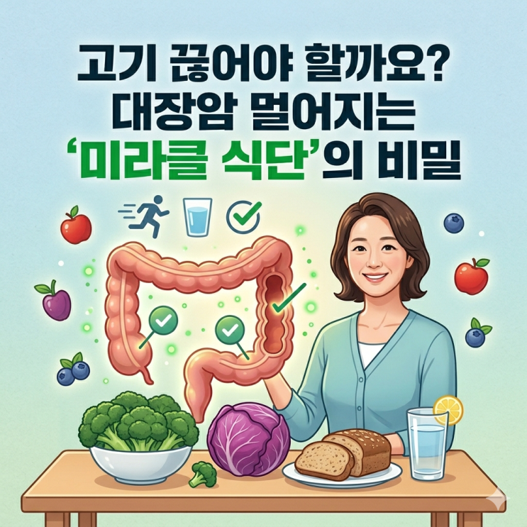  고기 끊어야 할까요? 대장암 멀어지는 '미라클 식단'의 비밀