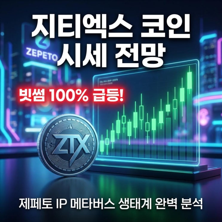  지티엑스 코인 시세 전망 빗썸 100% 급등! ZTX코인 제페토 IP 메타버스 생태계 완벽 분석