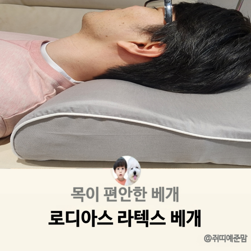 목편한 베개 찾으신다면 로디아스 라텍스 베개와 순면 베개커버로 꿀잠 자기