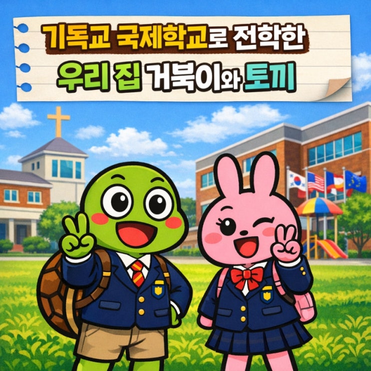  기독교 국제학교 로 전학한 우리 집 거북이와 토끼