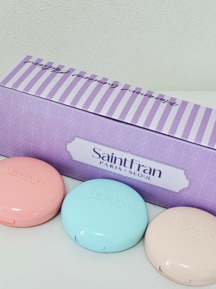  세인트프랑 미니마카롱 스페셜 패키지 트렌드쇼퍼 여름필수템 쿠션팩트추천 후기