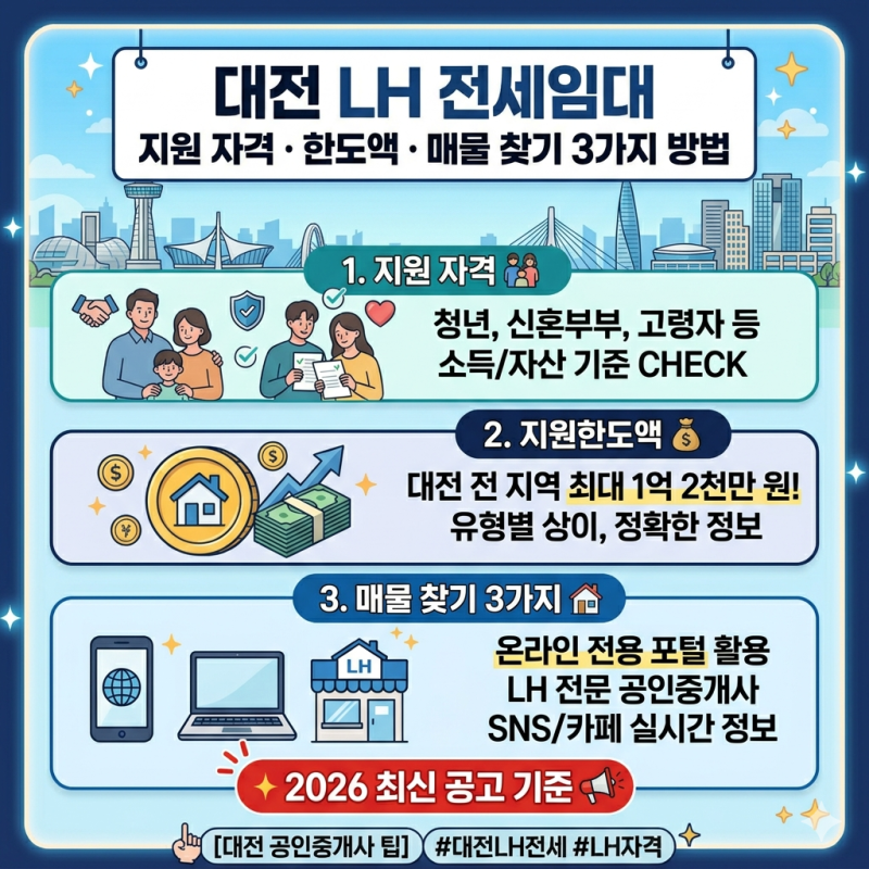 대전 LH 전세임대 자격 조건 및 매물 찾기 총정리