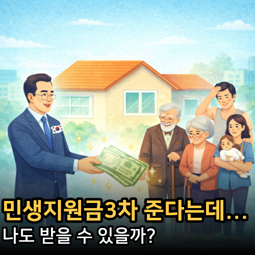  2026민생지원금3차 또 준다는데, 나도 받을 수 있을까?