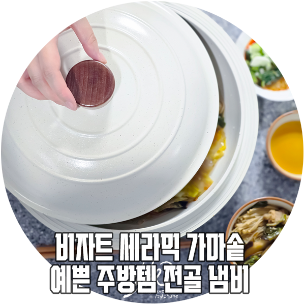비자트 세라믹 가마솥 전골 냄비 예쁜 주방템