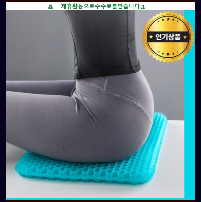 염경환방석 프리미엄 실리콘 벌집방석 쿨방석 세트 +논슬립커버 꿀템정보