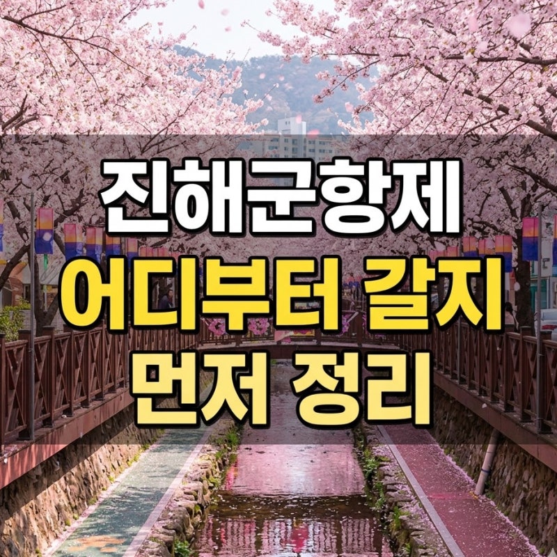 진해군항제 2026 일정 벚꽃 명소 어디부터 갈지 먼저 정리