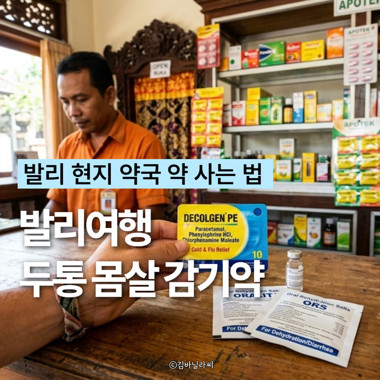  발리 여행 고열 몸살 감기약 추천 설사 발리밸리 약 총정리