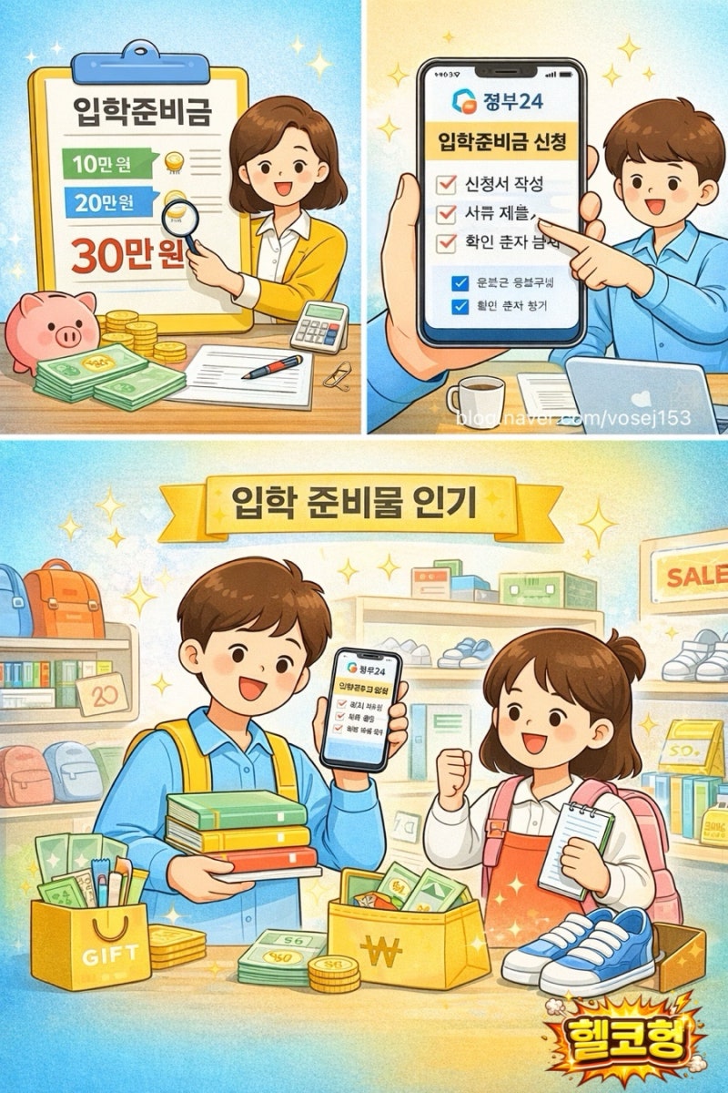 2026 초등학교 다자녀 입학준비금, 사용처