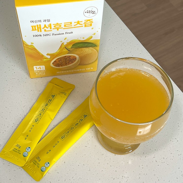  패션후르츠 먹는법 첨가물없는 컬러에너지 비타민음료