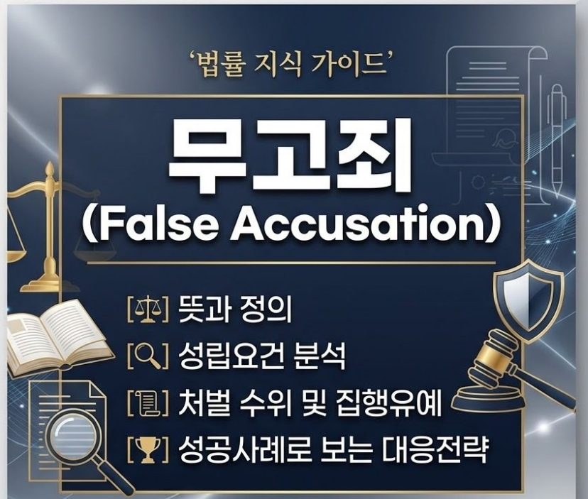 무고죄뜻 성립요건 집행유예 처벌 성공사례