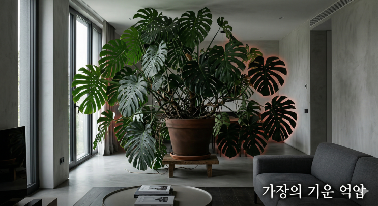  거실 화분 풍수, 사람보다 키 큰 식물을 두었다면 당장 베란다로 치우십시오 (가장의 기운 하락)